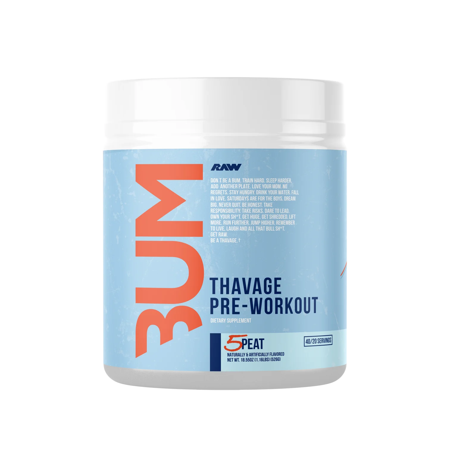 RAW//CBUM | THAVAGE PRE-WORKOUT