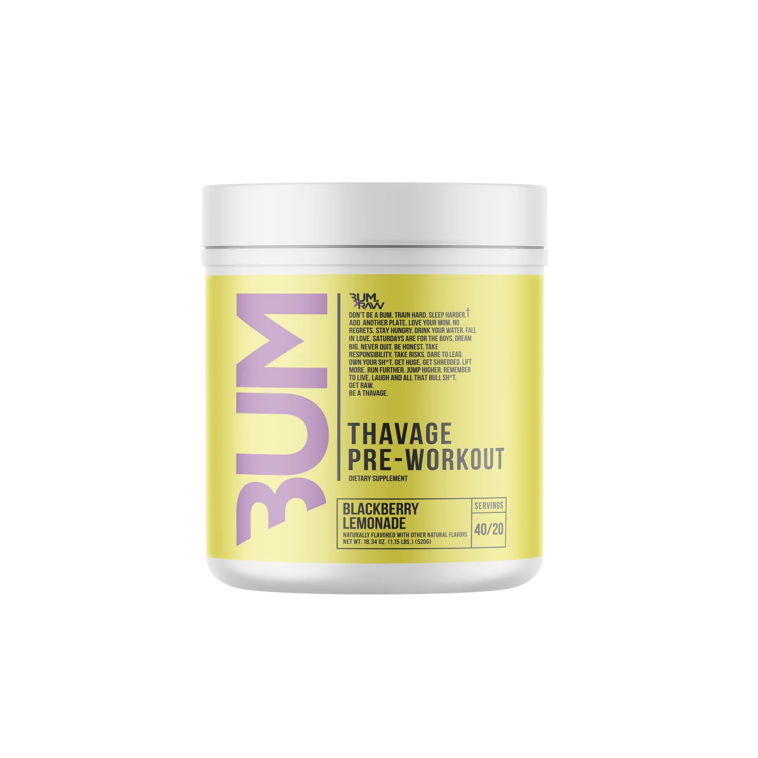 RAW//CBUM | THAVAGE PRE-WORKOUT