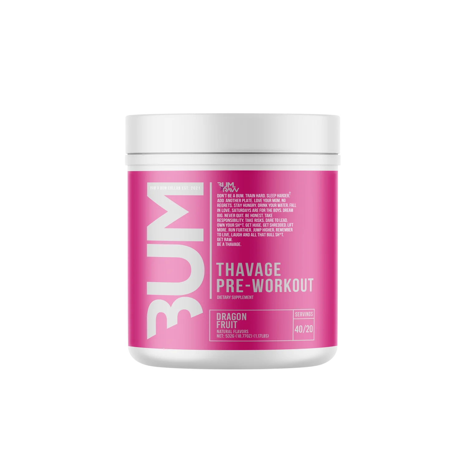 RAW//CBUM | THAVAGE PRE-WORKOUT