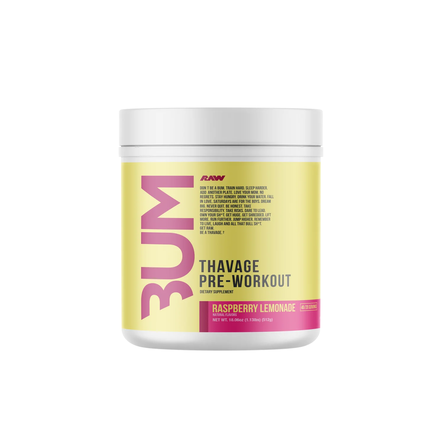 RAW//CBUM | THAVAGE PRE-WORKOUT