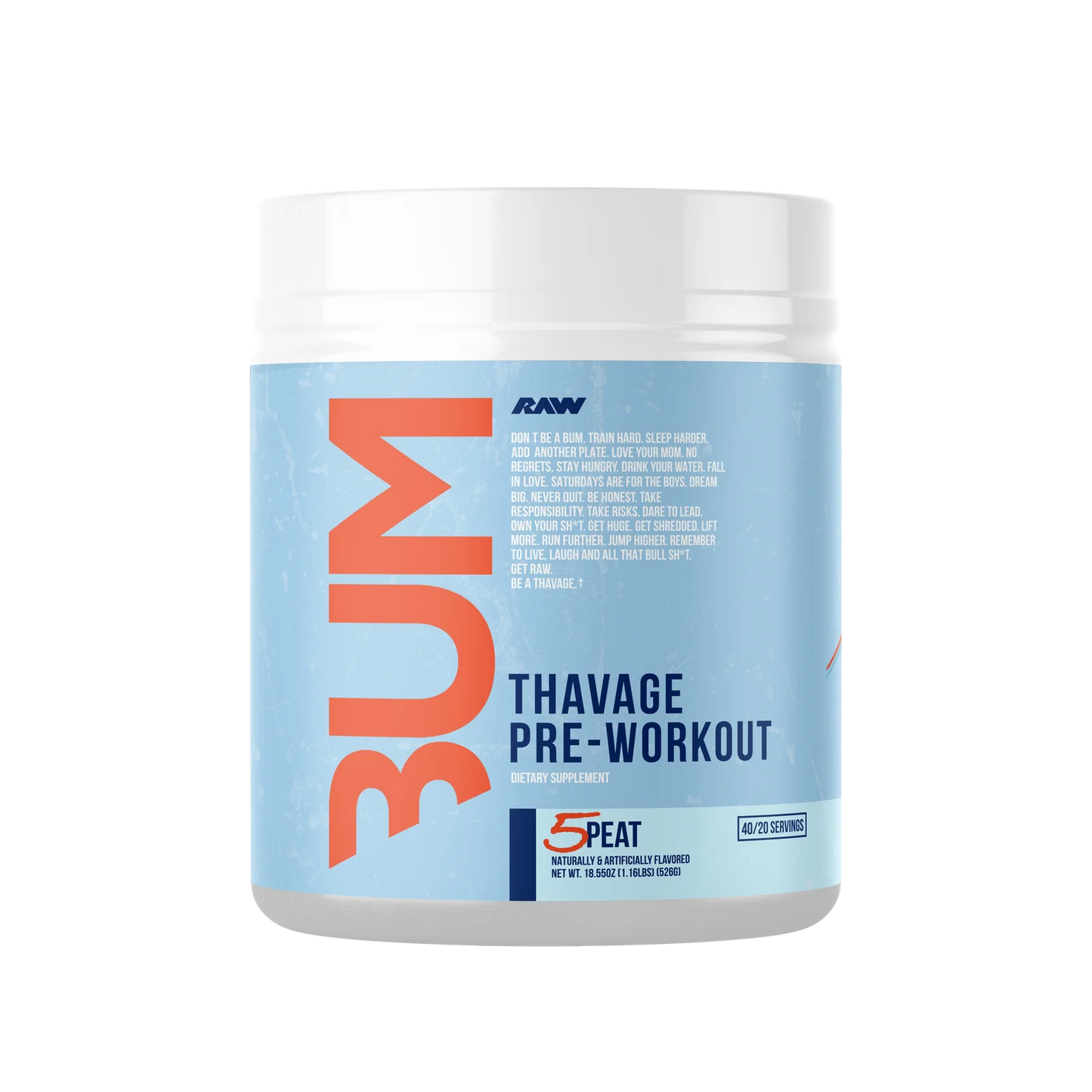 RAW//CBUM | THAVAGE PRE-WORKOUT