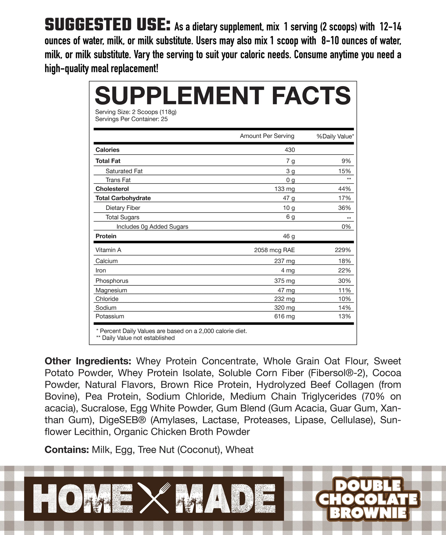 Axe & Sledge // Home Made // Whole Foods Meal Replacement