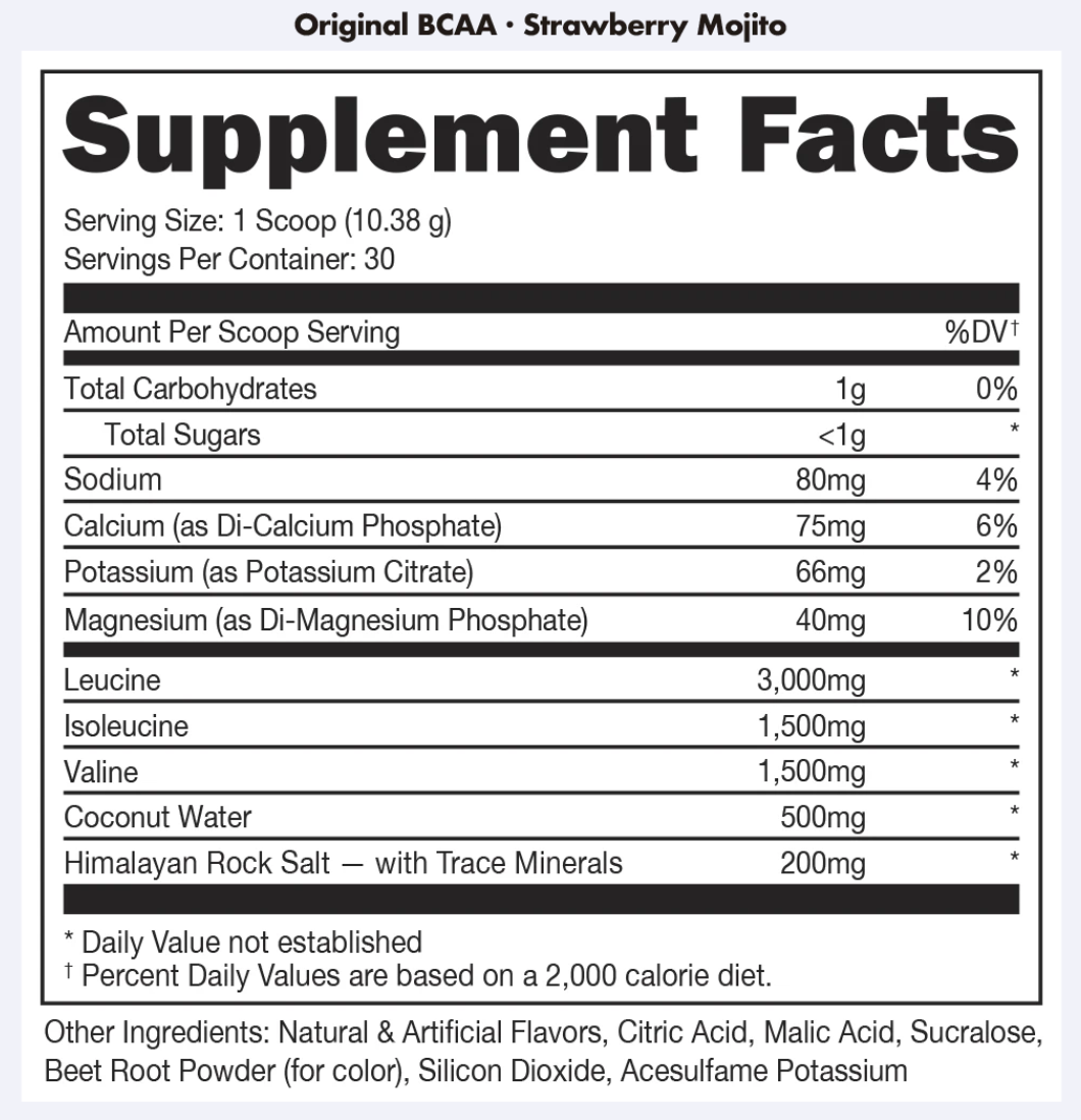 BCAA's (Bucked Up)