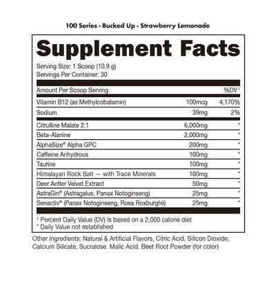 Bucked Up Pre - Workout - 100 Series - American Dream