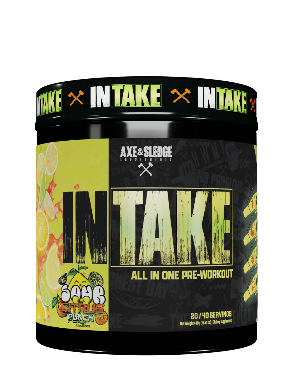 AXE & SLEDGE | INTAKE // ALL-IN-ONE PRE-WORKOUT