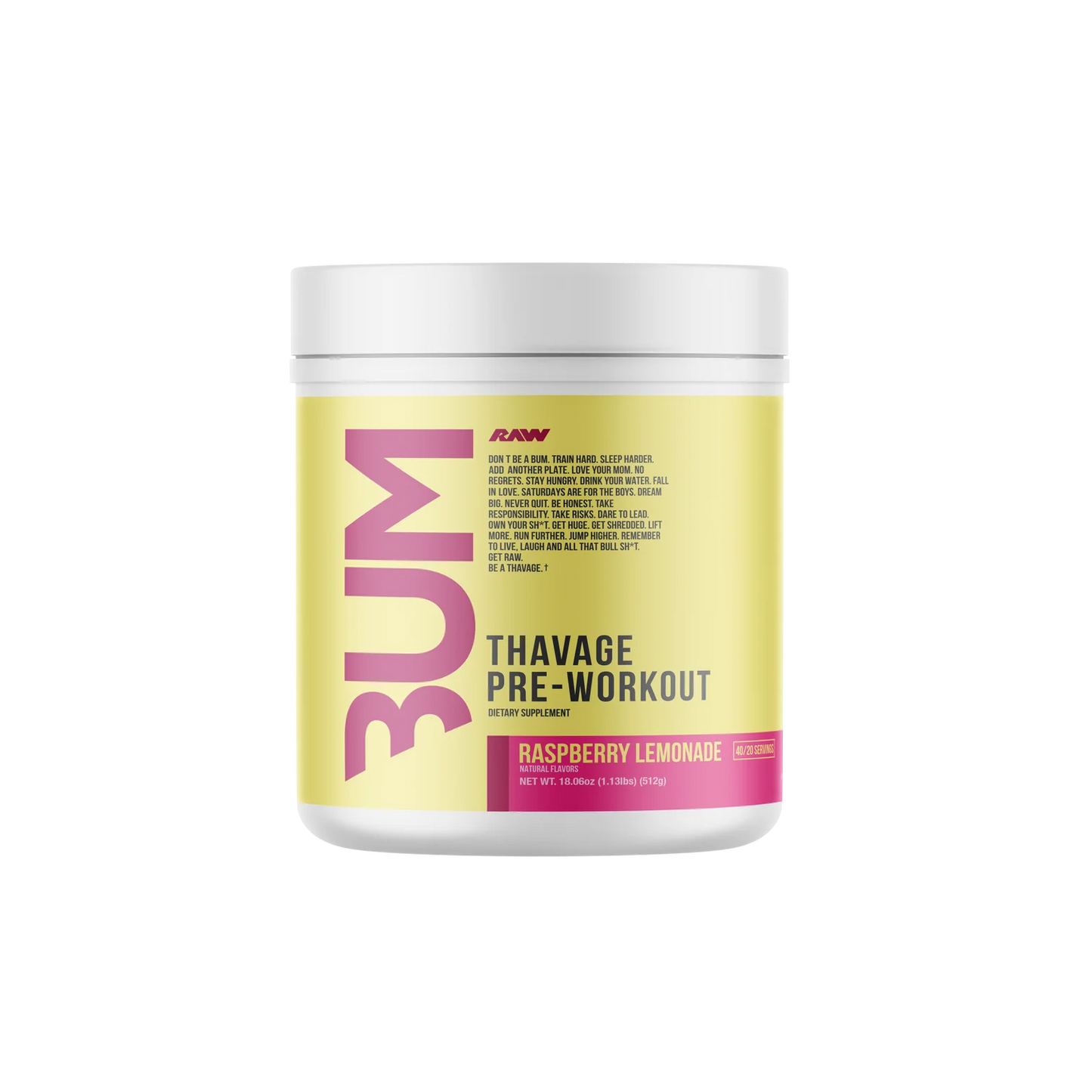 RAW//CBUM | THAVAGE PRE-WORKOUT